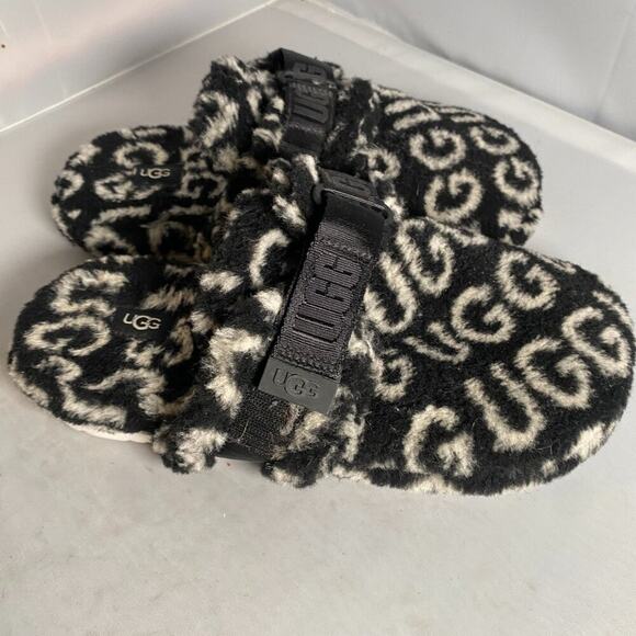 UGG MEN’S FLUFF IT POP SLIP-ON SLIDES SLIPPERS sz 10 main image 6